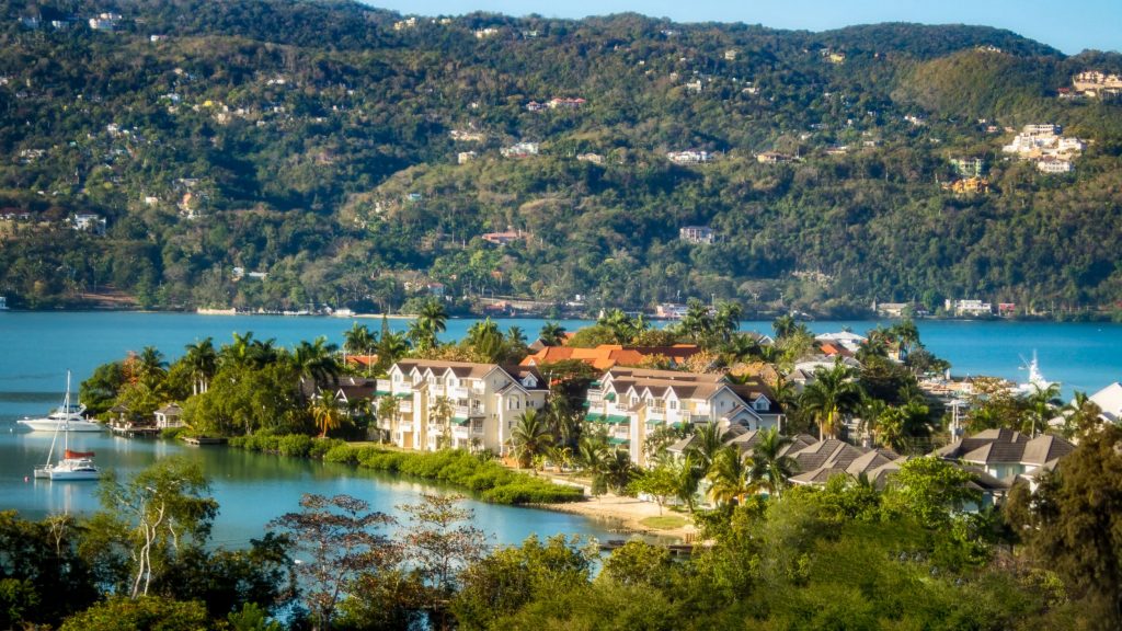 Panoramablick auf Montego Bay, Jamaika
